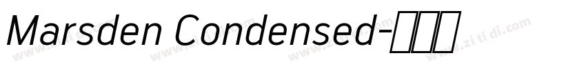 Marsden Condensed字体转换